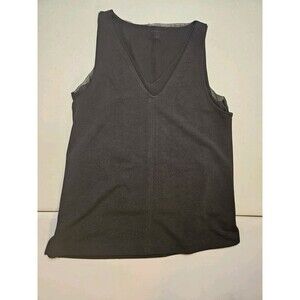 Banana Republic Black Flowy Layered Tank Size Small Vneck Blouse Shirt